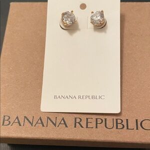 Banana Republic Gold Crystal Earrings